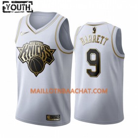Maillot NBA New York Knicks RJ Barrett 9 Nike 2019-20 Blanc Golden Edition Swingman - Enfant